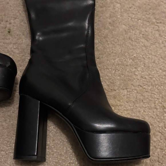 WHATTA SHOWDOWN PLATFORM KNEE HIGH BOOTS - Picture 7 of 13